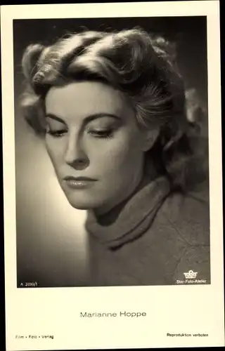 Ak Schauspielerin Marianne Hoppe, Portrait, Tobis Film A 3890/1