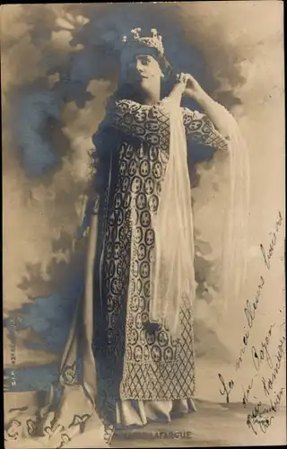 Ak Schauspielerin Marie Lafargue, Portrait