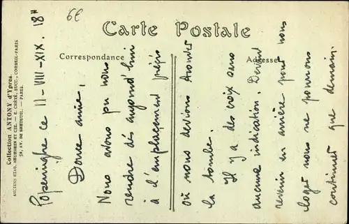 Ak Boesinghe Boezinge Westflandern, Kirche