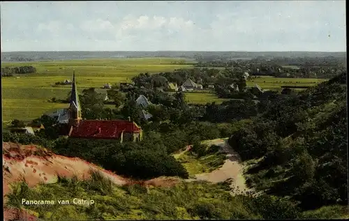 Ak Catrijp Schoorl Nordholland Niederlande, Panorama, Kirche