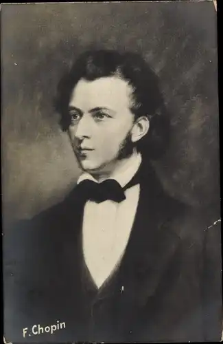 Ak Komponist Frederic Chopin, Portrait