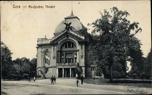 Ak Gera in Thüringen, Reußisches Theater