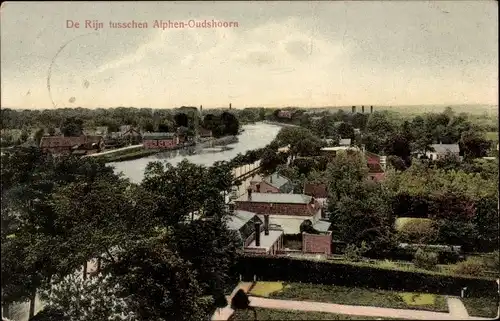 Ak Oudshoorn Südholland Niederlande, Rhein bei Alphen