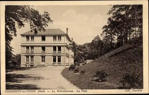 Ak Chaumont en Vexin Oise, Präventorium, Park