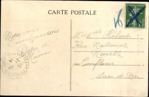 Ak Coincy Aisne, Das Adlernest