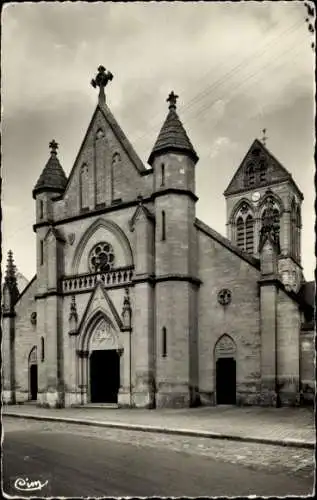 Ak Charly sur Marne Aisne, Kirche