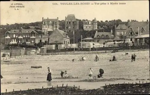 Ak Veules les Roses Seine-Maritime, Blick auf Meree Basse