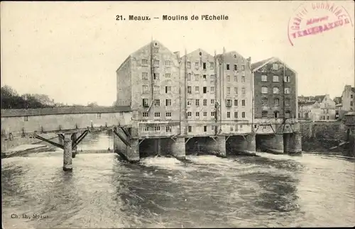 Ak Meaux Seine-et-Marne, Moulins de l’Echelle