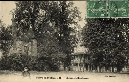 Ak Rozoy in Brie Seine et Marne, Chateau de Blaudureau