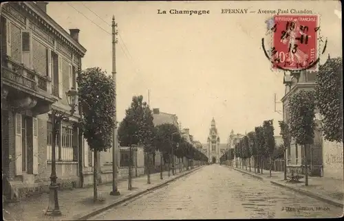 Ak Epernay Marne, Avenue Paul Chandon