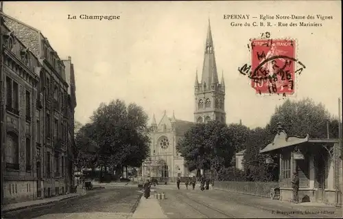 Ak Épernay Marne, Kirche Unserer Lieben Frau von den Reben