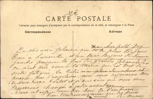 Ak Epernay Marne, Rue Porte Lucas