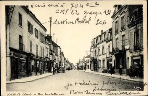 Ak Marne de Dorman, Rue Jean de Dormans