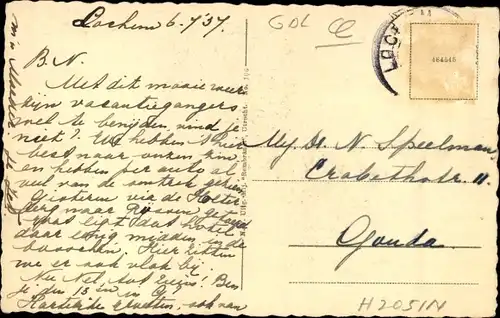 Ak Lochem Gelderland, Panorama vom Wasserturm aus gesehen