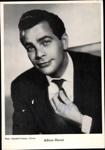 Ak Schauspieler Adrian Hoven, Portrait, Autogramm
