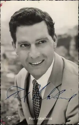 Ak Schauspieler Paul Hubschmid, Portrait, Autogramm
