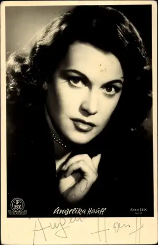 Ak Schauspielerin Angelika Hauff, Portrait, Autogramm