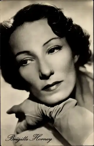 Ak Schauspielerin Brigitte Horney, Portrait, NDF Film