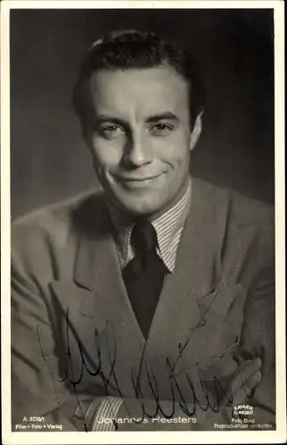 Ak Schauspieler Johannes Heesters, Portrait, Bavaria Film A 3570/1, Autogramm