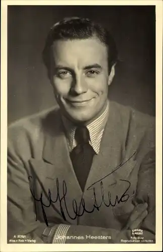 Ak Schauspieler Johannes Heesters, Portrait, Bavaria Film A 3570/1, Autogramm