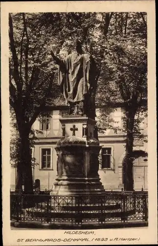 Ak Hildesheim, St. Bernwards Denkmal, A. Hartzer