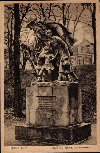 Ak Hildesheim in Niedersachsen, Denkmal Der Getreue Ekkehard