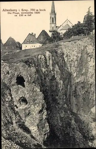 Ak Altenberg im Erzgebirge, Pinge