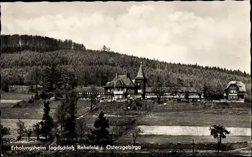 Ak Rehefeld Zaunhaus Altenberg im Erzgebirge, Jagdschloss, Erholungsheim