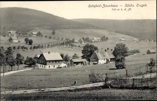 Ak Rehefeld Zaunhaus Altenberg im Erzgebirge, Totalansicht