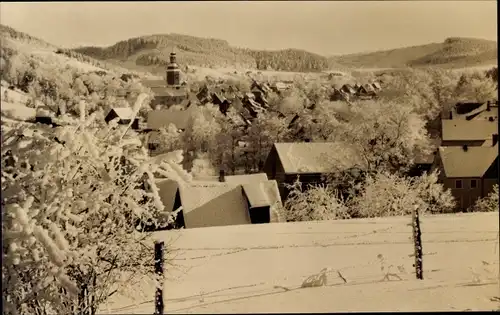 Ak Geising Altenberg im Erzgebirge, Gesamtansicht