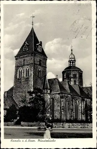 Ak Hameln an der Weser Niedersachsen,  Münsterkirche