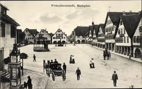 Ak Freudenstadt im Schwarzwald, Marktplatz