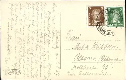 Ak Ostseebad Scharbeutz in Holstein, Strand bei Westwind