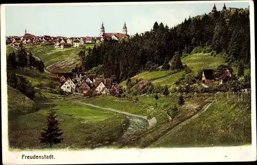 Ak Freudenstadt im Schwarzwald, Ortspanorama