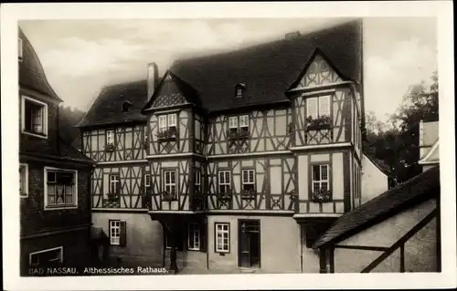 Ak Nassau an der Lahn, Althessisches Rathaus