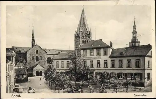 Ak Soest in Westfalen, Gymnasium