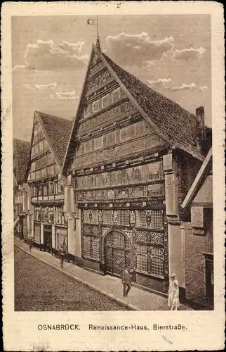 Ak Tecklenburg in Westfalen, Renaissance Haus, Bierstraße
