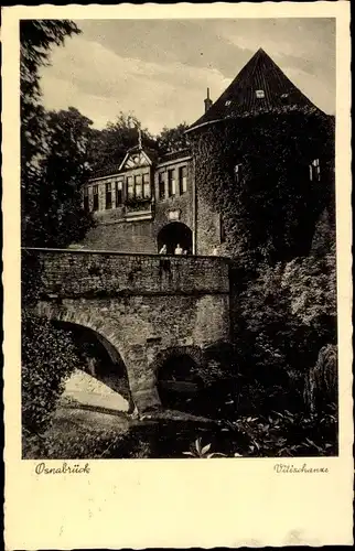 Ak Osnabrück, Vitischanze, Brücke, Turm