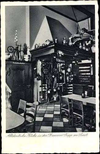 Ak Soest in Westfalen, Altdeutsche Küche in der Brauerei Topp