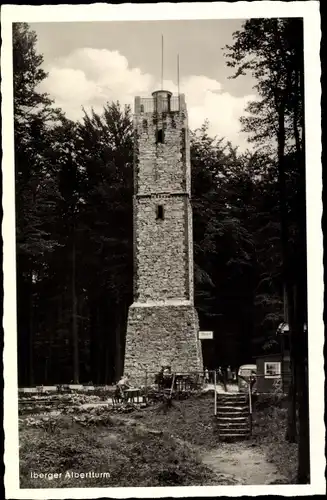 Ak Bad Grund im Harz, Iberg, Iberger Albertturm