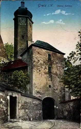 Ak Greiz im Vogtland, Oberes Schloss