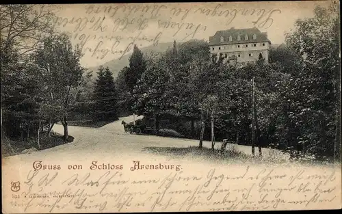 Ak Steinbergen Rinteln in Niedersachsen, Schloss Arensburg