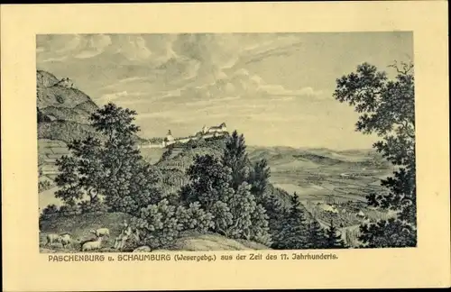 Ak Deckbergen Rinteln in Niedersachsen, Paschenburg, Schaumburg, 17. Jahrhundert
