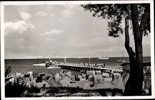 Ak Ostseebad Timmendorfer Strand, Landungsbrücke