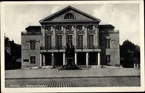 Ak Weimar in Thüringen, Nationaltheater