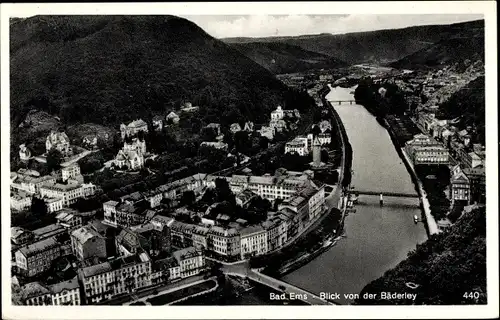 Ak Bad Ems an der Lahn, Totalansicht, Bäderley