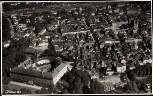Ak Meiningen in Südthüringen, Fliegeraufnahme