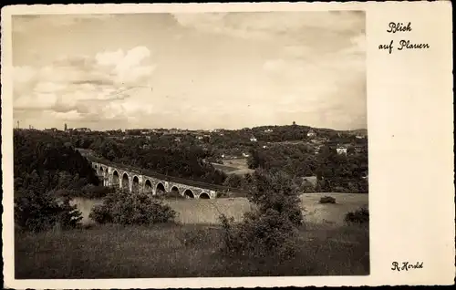 Ak Plauen im Vogtland, Totalansicht