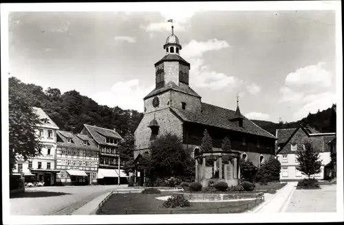 Foto Ak Bad Grund im Harz, Kirche