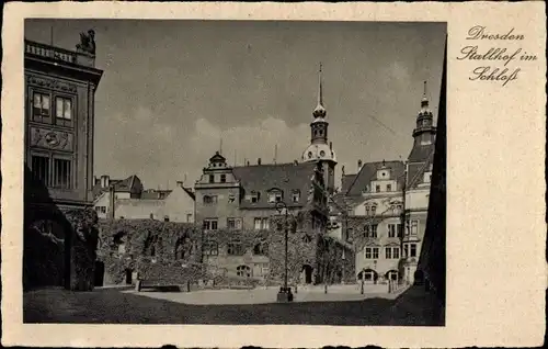 Ak Dresden Altstadt, Stallhof, Schloss